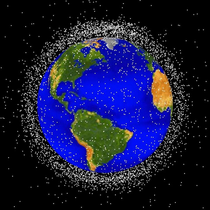 NASA-Visualisierung: Schrott im niedrigen Orbit