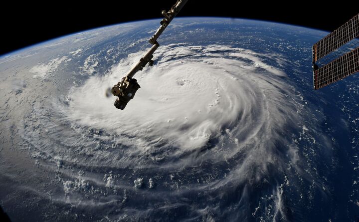 Hurrikan Florence mit klarem Auge